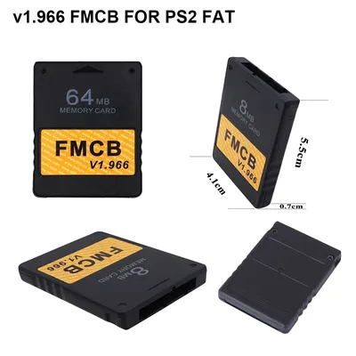 V1.966 FMCB Free McBoot 8MB/16MB/32MB/64MB OPL Memory Card For PS2 Fat Game Consoles