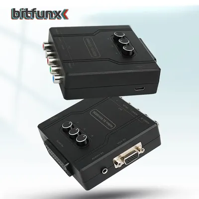 Bitfunx RGBS VGA to YPBPR Component Converter SCART to YPBPR YCBCR For Retro Game Consoles Nintendo