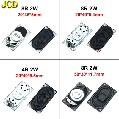 JCD 1PCS Notebook Speaker Horn 2W 8R 4R 4020 Loud speaker 4 8 ohms 2 Watt 4/8R 2W 20*35*5MM