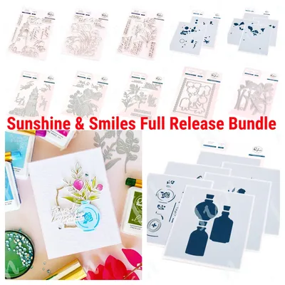 Summer Fun Sunshine & Smiles Petal Metal Cutting Dies DIY Scrapbooking Paper Stencil Cut Die Hot Foil Stamps Seal Set Embossed