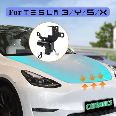 CATRONICS Front Spare Box Electric Lock Soft-closing for Tesla Model 3 Y X S 2021-2024 Automatic