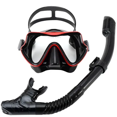 Professional Scuba Diving Masks Snorkeling Set Adult Silicone Skirt Anti-Fog Goggles Glasses