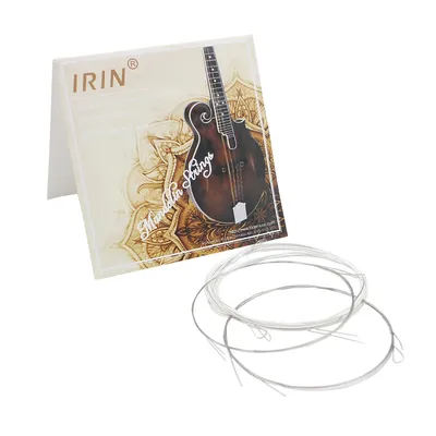 6Pcs/Set Mandolin Strings M100 Silver Plated Copper Alloy Wound High Quality Plated Steel Smooth