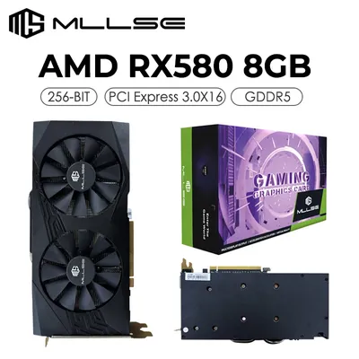 Cheapest Placa De Video MLLSE AMD Radeon RX 580 8GB 2048SP Graphics Card GDDR5 256-bit PCI Express 3.0 ×16 Gaming Видеокарта
