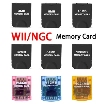 Premium WII/GC/NGC/GameCube Memory Card WII Game Card GameCube Game Storage Card up to 1024MB