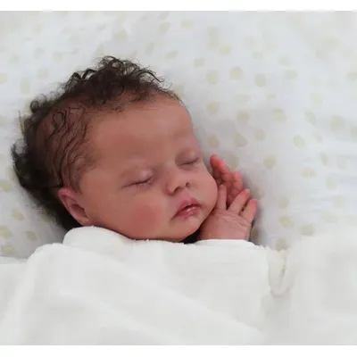 NPK 18inch Reborn Doll Kit Delilah Lifeike fresh color Soft DIY Doll Parts