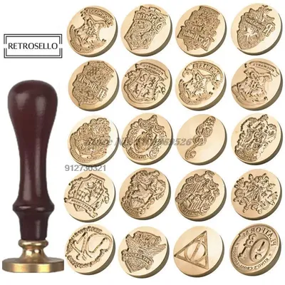 Magic School Wax Seal Stamp Owl Brass Happy Birthday Antique Wooden Scrapbooking Sollos Stempel