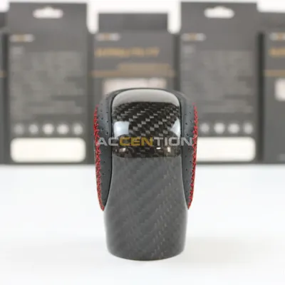 Real Carbon Fiber Black Leather Gear Shift Knob For Toyota Lexus ES GS-450H GX IS-300 NX-300H RC-300