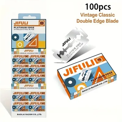 JiFULI 100/200 Pcs/ Quality Double Edge Safety Razor Blade Men And Women Shaving & Hair Removal