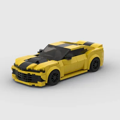 MOC Camaro racing sports car Vehicle Speed Champion Racer Building Blocks Brick Creative Garage Toys