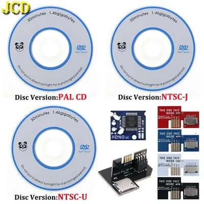 JCD SD2SP2 Adapter Micro SD Card TF Reader & Swiss Boot Disc Mini DVD & Xeno GC Mod Direct Reading