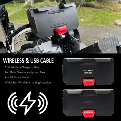 NEW For BMW R1200GS R1250GS R 1250 GS F800GS F700GS S1000XR ADV Motorcycle Wireless Charging GPS