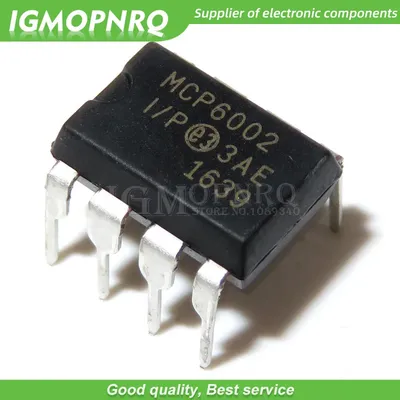 10pcs/lot MCP6002 MCP6002-I/P 1.8V 1MHz DIP8 dual operational amplifier 100% new original quality