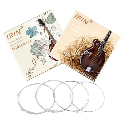 IRIN Mandolin Strings Silver-Plated Stainless Steel Copper Alloy Wound String Mandolin Strings Set