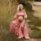 Women Boho Dress Comfortable Linen Cotton Maternity Clothing Vintage Short Sleeve Dress For
