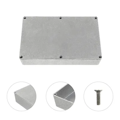 1590DD Aluminum Metal Stomp Box Enclosure Replacement Guitar Effect Pedal Case 188X120X38MM Toggle