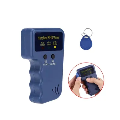 Handheld 125Khz Writer EM4305 Key Copier T5577 Token TK4100 Duplicator RFID Programmer EM4100 Card