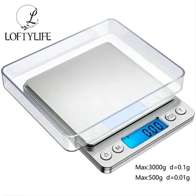 500g/0.01g Digital Kitchen Scale Mini Jewelry Scale Food Scales Digital Weight Gram and Oz Digital