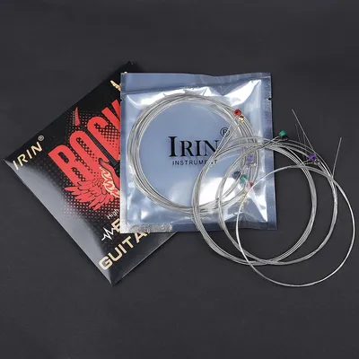IRIN E680 Electric Guitar Strings 1-6 Stainless Steel Wire Strings Silver Electric Guitar Musical