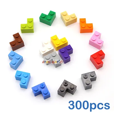 300pcs 1+2 Dots DIY Building Blocks Thick Figures Bricks Educational Size Compatible With 2357