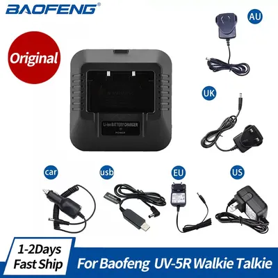Baofeng UV-5R EU/US/UK/AU/USB/Car Battery Charger For Baofeng UV-5R DM-5R Plus Walkie Talkie UV 5R