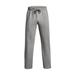 Under Armour Men's Rival Fleece Open Hem Pant (Size M) Castlerock Light Heather, Cotton,Polyester