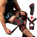 1pc genouillères de sport, genouillères pour bandes d'arthrite, articulations de compression kinesio, soutien, bande de travail sportif, attelle de crossfit de gymnastique