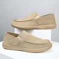 Homme Basket Mocassins et Slip On Espadrilles Semelles légères Baskets à enfiler Cyclisme Marche Décontractées Britanique Preppy du quotidien Bureau et carrière Toile Toile de jean Respirable