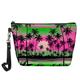 Femme Trousse de maquillage Stylo Sac Mini Sac de Poignet faux cuir du quotidien Vacances Voyage Imprimé Grande Capacité Poids Léger Durable Hawaii Cocotier Jaune Rouge clair Violet