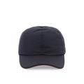 Baseball Cap With Leather Trim - Blue - Zegna Hats