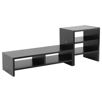 Eosnow - Computer Laptop Monitor Riser Stnder Desktop Storage Organizer 3-lagiges Regal (schwarzes Image