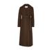 Pressed Wool Long Coat