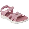 Sandale SKECHERS "GO WALK FLEX SANDAL-SUNSHINE" Gr. 38, rosa Damen Schuhe Sandalen