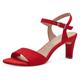Sandalette TAMARIS Gr. 37, rot Damen Schuhe Sandaletten