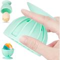 Silicone Egg Cleaner Brush, Kitchen Efficient Egg Scrubber Rotary Wash Cleaning Brush for Fresh Egg, Silicone Egg Washer Machine Travel Brush Cleaning Tools with Drying Towel