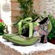 Per donna Stiletto Scarpe d'epoca Mary Jane Scarpe fatte a mano Scarpe d'epoca Matrimonio Feste Floreale Lacci Tallone del gattino Elegante Vintage Di pelle Con lacci intrecciali Verde