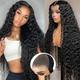 Ishow Hair 30Inch Deep Wave Lace Front Wig Transparent 6x7 Lace Frontal Human Hair Wigs Lace Wig Remy Deep Curly Front Wig