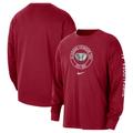 Nike Crimson Alabama Crimson Tide Heritage Max90 Langarm-T-Shirt für Herren