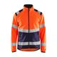 Veste softshell Blaklader haute visibilité double couche Orange / Marine 4XL - Orange / Marine