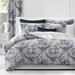 The Tailor's Bed Provence Navy/White Standard Cotton Duvet Cover Set Cotton in Blue/Navy/White | Twin Duvet Cover + 1 Sham | Wayfair