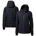 Women's Cutter & Buck Black SMU Mustangs Vault Mission Ridge Repreve Eco Insulated Long Puffer Jacket