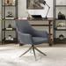 Everly Quinn Task Chair Aluminum/Upholstered in Gray/White | 32.68 H x 26.97 W x 28.74 D in | Wayfair 9FF8FE5430874EDEB3803600113B442D