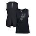 Women's Levelwear Black San Antonio Spurs Paisley Core V-Neck Tank Top