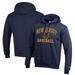 Men's Champion Navy College of New Jersey Lions Icon Baseball Powerblend Pullover Hoodie