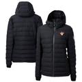 Women's Cutter & Buck Black Texas Longhorns Vault Mission Ridge Repreve Eco Insulated Long Puffer Jacket