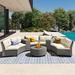 Red Barrel Studio® Okyay 6 - Person Outdoor Seating Group w/ Cushions | 30.7 H x 36.7 W x 30.7 D in | Wayfair 50A66A41214048CF851DC3DB258D437A