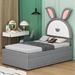 Zoomie Kids Full Size Upholstered Platform Bed w/ Trundle & 3 Drawers | Twin | Wayfair 22C5E851AAE449559D284EAD7FC7BB33
