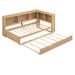 Latitude Run® Twin Size Daybed w/ Trundle, Storage Cabinets & USB Ports, Wood | Wayfair DBCD2913CC3146F59CD7CB6DCA2B4F42