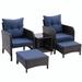 Red Barrel Studio® 5 Piece Outdoor Patio Furniture Set w/ Armrest & Removable Cushions | Wayfair 704906AF7D8B4A10AE063B8E44DFCEA8