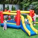 Yaheetech 16.4' x 18.4' Bounce House w/ Slide & Air Blower, Polyester in Blue/Red/Yellow | 88.8 H x 196.8 W x 220.8 D in | Wayfair 614470 Blue